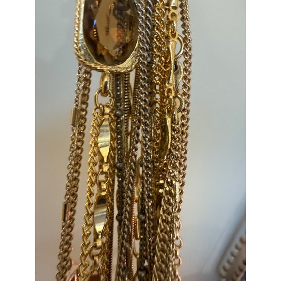 Necklace Mystery Lot Gold Tone 6oz Assorted Chains & Pendants - Send Preferences - Picture 2 of 8